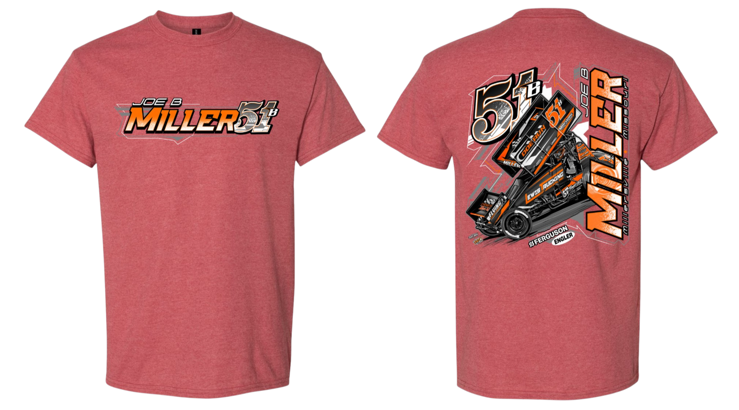 "Unleashed" T-Shirt - Heather Scarlet Red