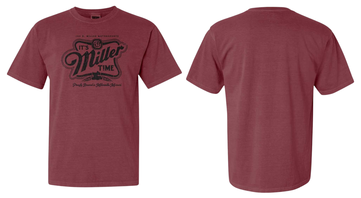 "Miller Time" T-Shirt - Brick