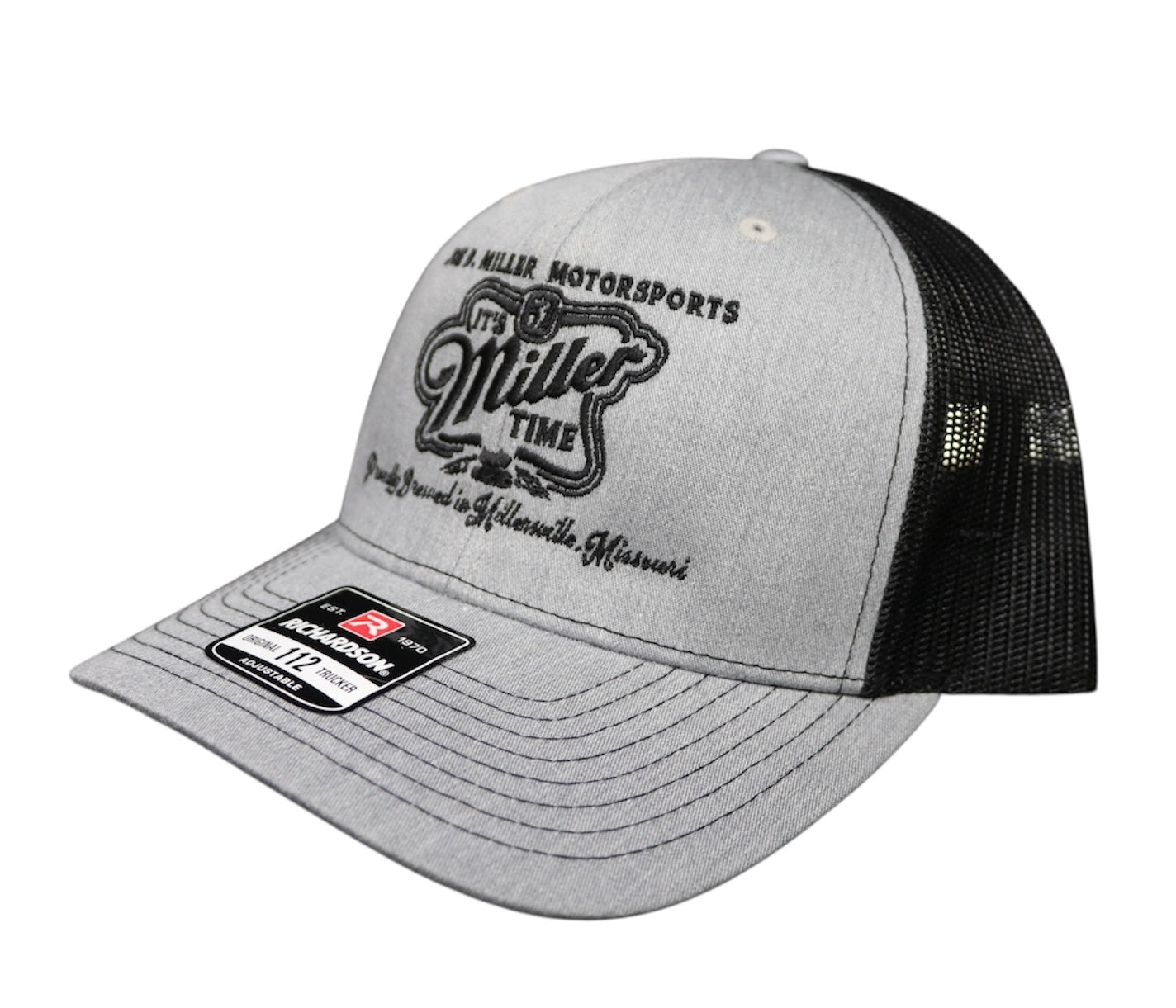 Miller Time Mesh Hat- Grey/Black