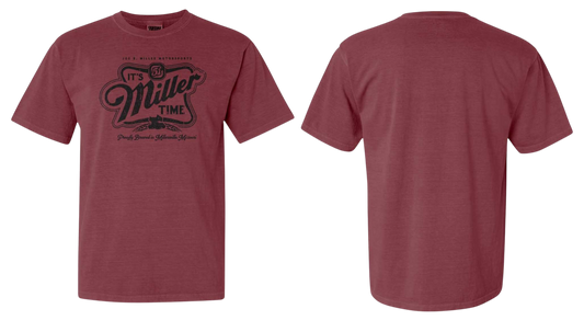 "Miller Time" T-Shirt - Brick
