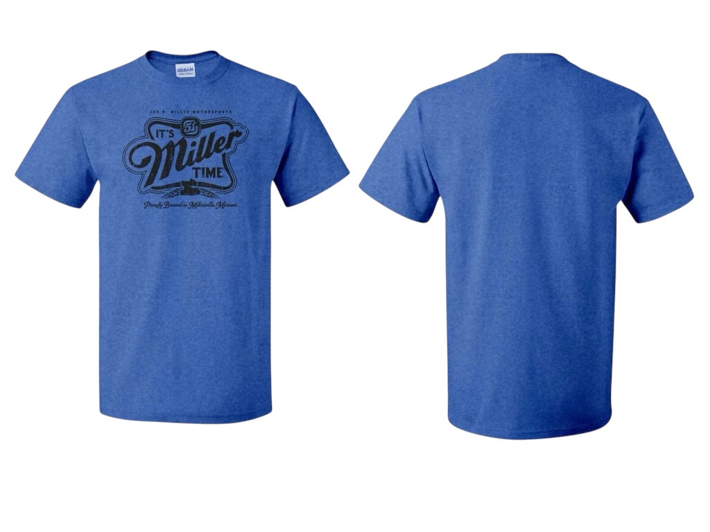 "Miller Time" T-Shirt - Deep Royal Heather