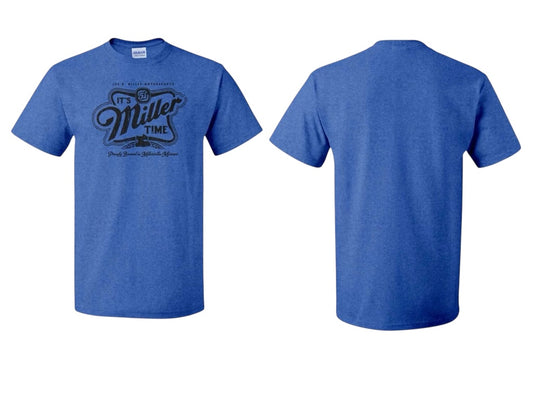 "Miller Time" T-Shirt - Deep Royal Heather