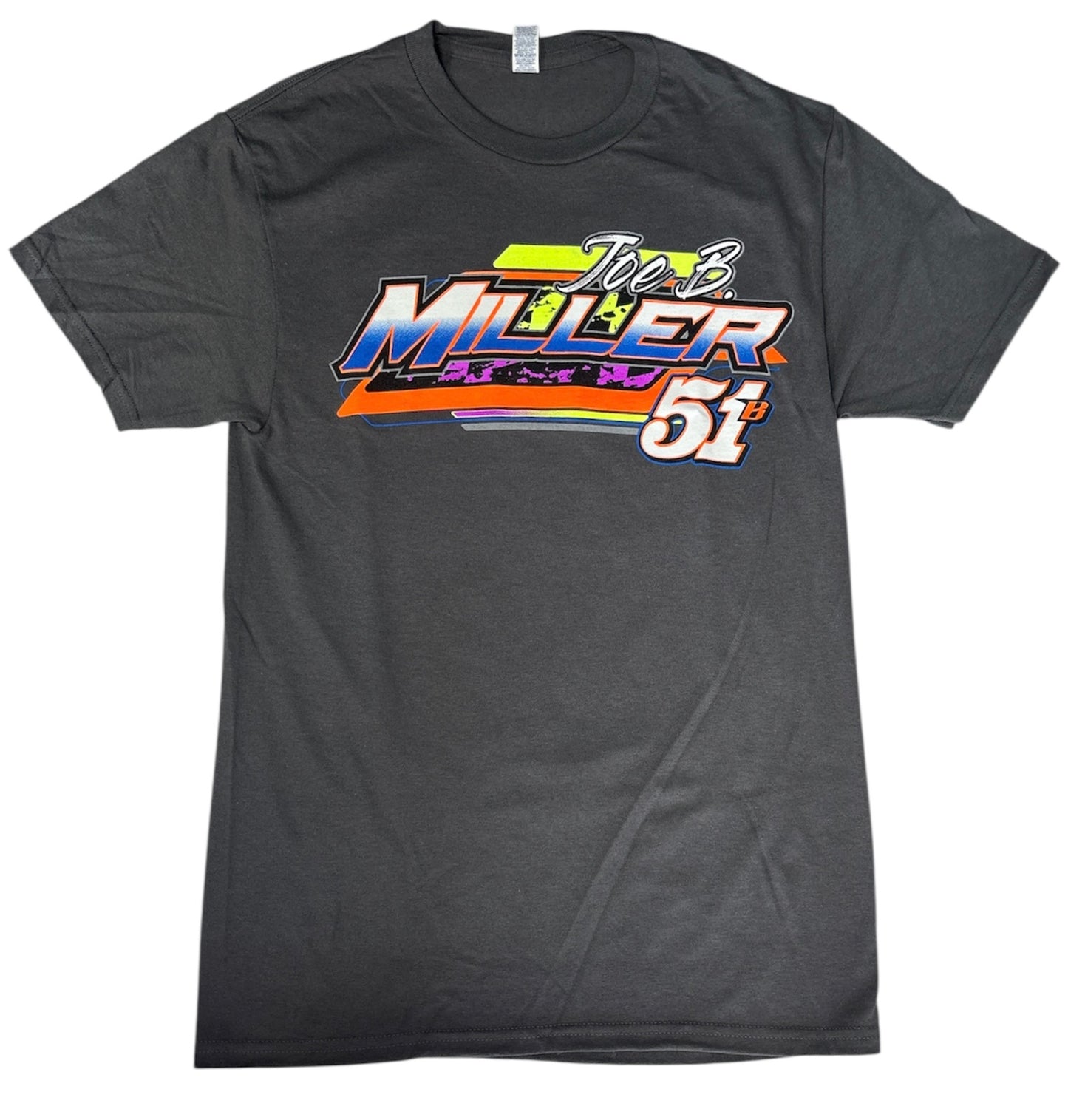 "Neon Nights" T-Shirt - Charcoal