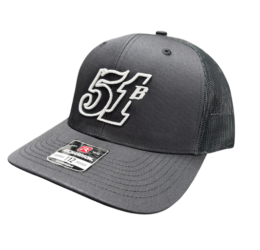 Raised 51B Mesh Hat- Solid Black