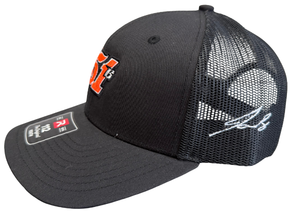 Youth 51B Signature Mesh Hat- Solid Black